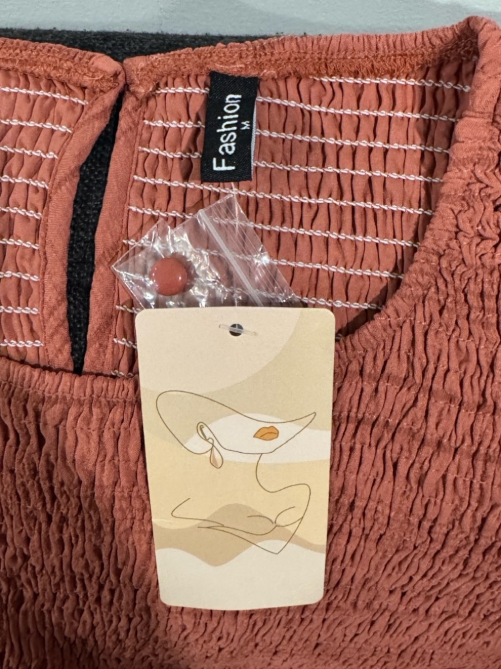 Women’s Boho Maxi Dress Smocked Tiered Puff Sleeve A-Line Fall Party Wedding M - Picture 9 of 16